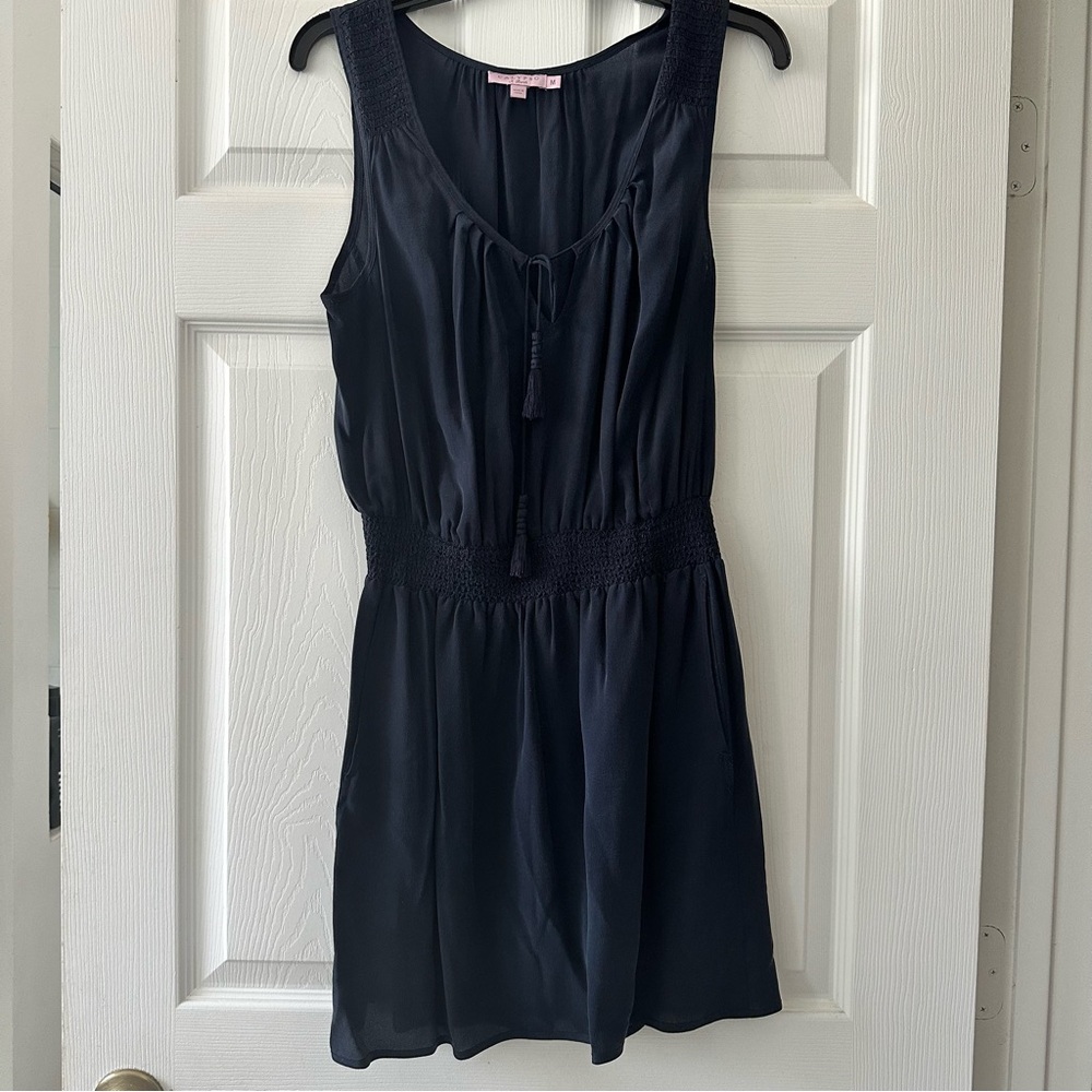 Calypso St Barth navy blue silk Sleeveless Dress